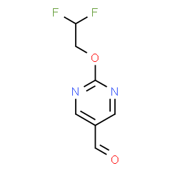 ChemSpider 2D Image | 2-(2,2-Difluoroethoxy)-5-pyrimidinecarbaldehyde | C7H6F2N2O2