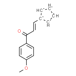ChemSpider 2D Image | 1-[(1E)-3-(4-Methoxyphenyl)-3-oxo-1-propen-1-yl]-1,2,3,4,5-cyclopentanepentayl | C15H13O2