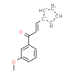 ChemSpider 2D Image | 1-[(1E)-3-(3-Methoxyphenyl)-3-oxo-1-propen-1-yl]-1,2,3,4,5-cyclopentanepentayl | C15H13O2