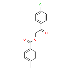ChemSpider 2D Image | 4-Chlorophenacyl p-toluate | C16H13ClO3