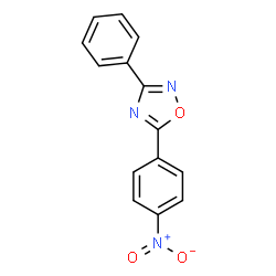 ChemSpider 2D Image | 5-(4-Nitrophenyl)-3-phenyl-1,2,4-oxadiazole | C14H9N3O3