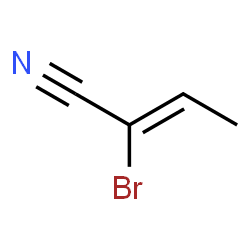 ChemSpider 2D Image | (2Z)-2-Bromo-2-butenenitrile | C4H4BrN