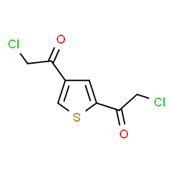 ChemSpider 2D Image | 1,1'-thiene-2,4-diylbis(2-chloroethanone) | C8H6Cl2O2S