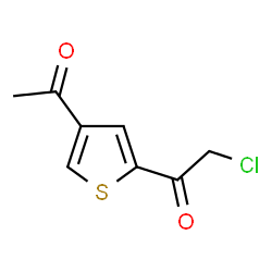 ChemSpider 2D Image | 1-(4-Acetyl-2-thienyl)-2-chloroethanone | C8H7ClO2S