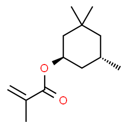 ChemSpider 2D Image | (1R,5S)-3,3,5-Trimethylcyclohexyl methacrylate | C13H22O2