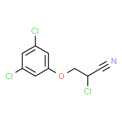 ChemSpider 2D Image | 2-Chloro-3-(3,5-dichlorophenoxy)propanenitrile | C9H6Cl3NO