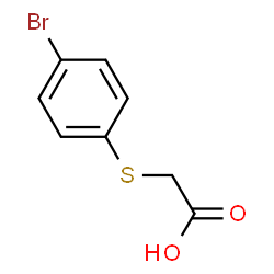 ChemSpider 2D Image | 2-[(4-Bromophenyl)thio]acetic acid | C8H7BrO2S