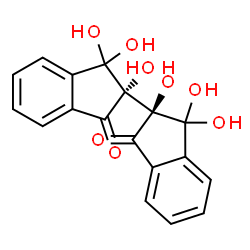 ChemSpider 2D Image | (2S,2'S)-2,2',3,3,3',3'-Hexahydroxy-2,2',3,3'-tetrahydro-1H,1'H-2,2'-biindene-1,1'-dione | C18H14O8