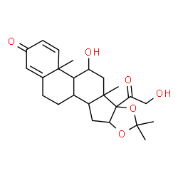 ChemSpider 2D Image | 6b-Glycoloyl-5-hydroxy-4a,6a,8,8-tetramethyl-4a,4b,5,6,6a,6b,9a,10,10a,10b,11,12-dodecahydro-2H-naphtho[2',1':4,5]indeno[1,2-d][1,3]dioxol-2-one | C24H32O6