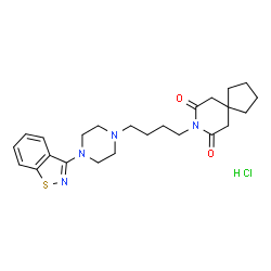 ChemSpider 2D Image | Tiospirone Hydrochloride | C24H33ClN4O2S