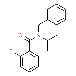ChemSpider 2D Image | N-Benzyl-2-fluoro-N-isopropylbenzamide | C17H18FNO