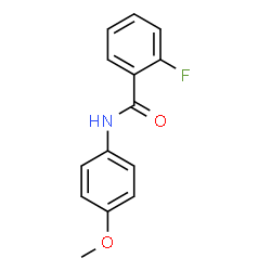 ChemSpider 2D Image | 2-Fluoro-N-(4-methoxyphenyl)benzamide | C14H12FNO2