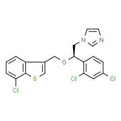 ChemSpider 2D Image | arasertaconazole | C20H15Cl3N2OS