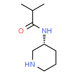 ChemSpider 2D Image | 2-Methyl-N-[(3R)-3-piperidinyl]propanamide | C9H18N2O