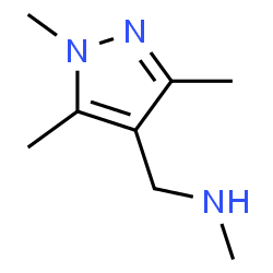 ChemSpider 2D Image | methyl[(1,3,5-trimethylpyrazol-4-yl)methyl]amine | C8H15N3
