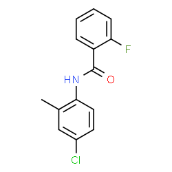 ChemSpider 2D Image | N-(4-Chloro-2-methylphenyl)-2-fluorobenzamide | C14H11ClFNO