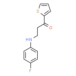ChemSpider 2D Image | 3-(4-fluoroanilino)-1-(2-thienyl)-1-propanone | C13H12FNOS