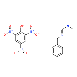 ChemSpider 2D Image | N'-Benzyl-N,N-dimethylimidoformamide - 2,4,6-trinitrophenol (1:1) | C16H17N5O7
