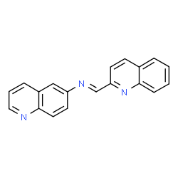 ChemSpider 2D Image | (E)-1-(2-Quinolinyl)-N-(6-quinolinyl)methanimine | C19H13N3