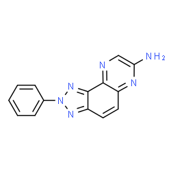ChemSpider 2D Image | 2-Phenyl-2H-[1,2,3]triazolo[4,5-f]quinoxalin-7-amine | C14H10N6