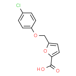 ChemSpider 2D Image | 5-[(4-Chlorophenoxy)methyl]-2-furoic acid | C12H9ClO4