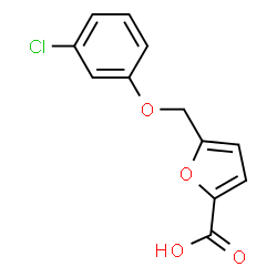 ChemSpider 2D Image | 5-[(3-Chlorophenoxy)methyl]-2-furoic acid | C12H9ClO4