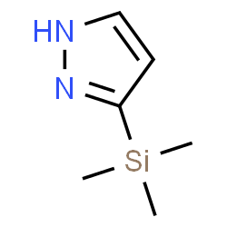 ChemSpider 2D Image | 3-(TRIMETHYLSILYL)-1H-PYRAZOLE | C6H12N2Si