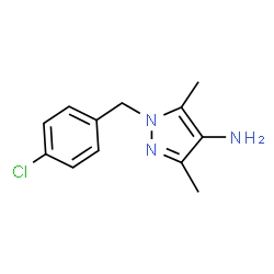ChemSpider 2D Image | Pyrazol-4-amine, 1-(4-chlorobenzyl)-3,5-dimethyl- | C12H14ClN3