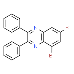 ChemSpider 2D Image | 5,7-Dibromo-2,3-diphenylquinoxaline | C20H12Br2N2