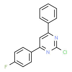ChemSpider 2D Image | 2-Chloro-4-(4-fluorophenyl)-6-phenylpyrimidine | C16H10ClFN2