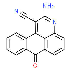 ChemSpider 2D Image | 2-Amino-7-oxo-7H-naphtho[1,2,3-de]quinoline-1-carbonitrile | C17H9N3O