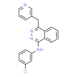 ChemSpider 2D Image | N-(3-Chlorophenyl)-4-(3-pyridinylmethyl)-1-phthalazinamine | C20H15ClN4