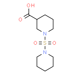 ChemSpider 2D Image | 1-(1-Piperidinylsulfonyl)-3-piperidinecarboxylic acid | C11H20N2O4S