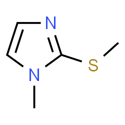 ChemSpider 2D Image | Imidazole, 1-methyl-2-methylthio- | C5H8N2S