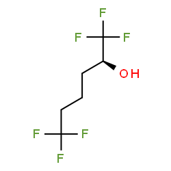 ChemSpider 2D Image | (2S)-1,1,1,6,6,6-Hexafluoro-2-hexanol | C6H8F6O