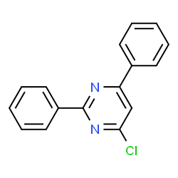 ChemSpider 2D Image | 4-CHLORO-2,6-DIPHENYLPYRIMIDINE | C16H11ClN2