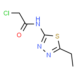 ChemSpider 2D Image | 2-Chloro-N-(5-ethyl-1,3,4-thiadiazol-2-yl)acetamide | C6H8ClN3OS