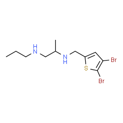 ChemSpider 2D Image | N~2~-[(4,5-Dibromo-2-thienyl)methyl]-N~1~-propyl-1,2-propanediamine | C11H18Br2N2S