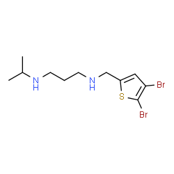 ChemSpider 2D Image | N-[(4,5-Dibromo-2-thienyl)methyl]-N'-isopropyl-1,3-propanediamine | C11H18Br2N2S
