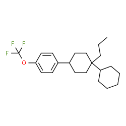 ChemSpider 2D Image | 1-Propyl-4-[4-(trifluoromethoxy)phenyl]-1,1'-bi(cyclohexyl) | C22H31F3O