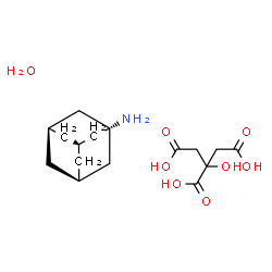 ChemSpider 2D Image | 1-ADAMANTANAMINE CITRATE MONOHYDRATE | C16H27NO8