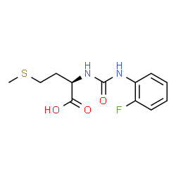 ChemSpider 2D Image | N-[(2-Fluorophenyl)carbamoyl]-D-methionine | C12H15FN2O3S