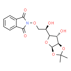 ChemSpider 2D Image | (4xi)-6-O-(1,3-Dioxo-1,3-dihydro-2H-isoindol-2-yl)-1,2-O-isopropylidene-alpha-D-xylo-hexofuranose | C17H19NO8