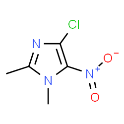 ChemSpider 2D Image | 4-Chloro-1,2-dimethyl-5-nitro-1H-imidazole | C5H6ClN3O2