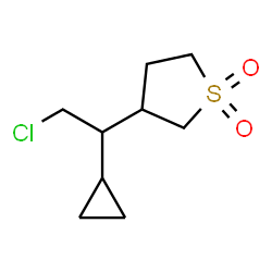 ChemSpider 2D Image | 3-(2-Chloro-1-cyclopropylethyl)tetrahydrothiophene 1,1-dioxide | C9H15ClO2S