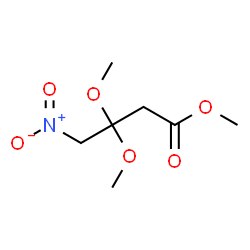ChemSpider 2D Image | Methyl 3,3-dimethoxy-4-nitrobutanoate | C7H13NO6