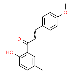 ChemSpider 2D Image | 1-(2-Hydroxy-5-methylphenyl)-3-(4-methoxyphenyl)-2-propen-1-one | C17H16O3