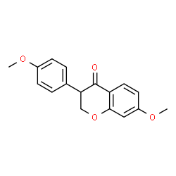 ChemSpider 2D Image | 7-Methoxy-3-(p-methoxyphenyl)-4-chromanone | C17H16O4