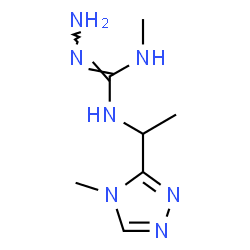 ChemSpider 2D Image | N-Methyl-N'-[1-(4-methyl-4H-1,2,4-triazol-3-yl)ethyl]carbonohydrazonic diamide | C7H15N7