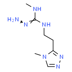 ChemSpider 2D Image | N-Methyl-N'-[2-(4-methyl-4H-1,2,4-triazol-3-yl)ethyl]carbonohydrazonic diamide | C7H15N7